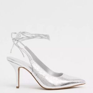 asos WIDE FIT witney tie leg mid heel